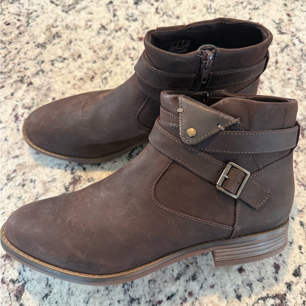 Brown Leather Ankle Boots